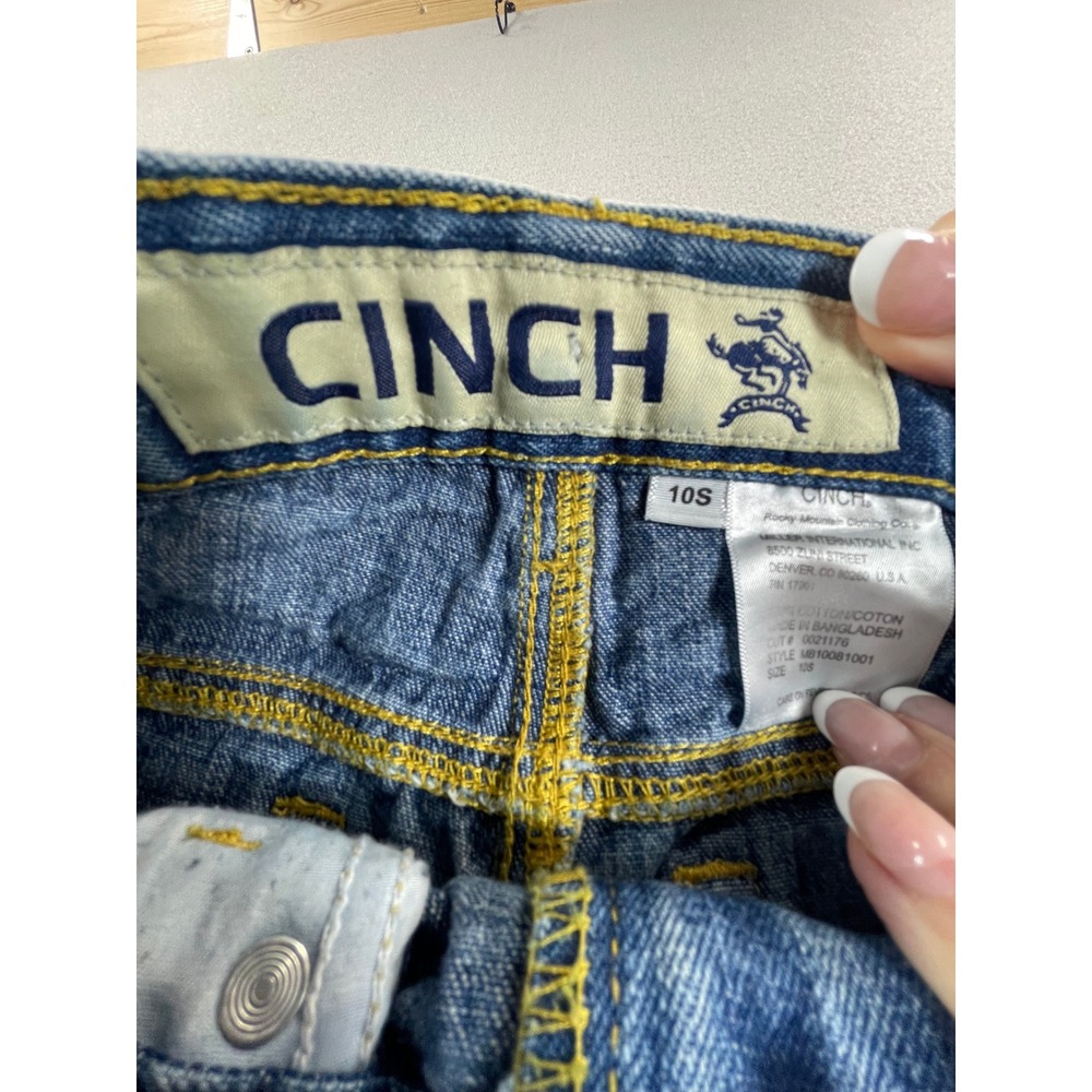Cinch Jeans Boys 10S Blue Denim Straight Leg Western - Picture 6 of 7